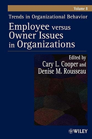 Cooper. Employee Versus Owner Issues. John Wiley & Sons, 2001.