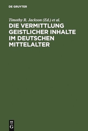Jackson, Timothy R. / Almut Suerbaum et al (Hrsg.). Die Vermittlung geistlicher Inhalte im deutschen Mittelalter - Internationales Symposium, Roscrea 1994. De Gruyter, 1996.