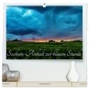 Sachsen-Anhalt zur blauen Stunde (hochwertiger Premium Wandkalender 2024 DIN A2 quer), Kunstdruck in Hochglanz