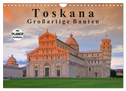 Toskana - Großarige Bauten (Wandkalender 2025 DIN A4 quer), CALVENDO Monatskalender