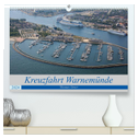 Kreuzfahrt Warnemünde (hochwertiger Premium Wandkalender 2024 DIN A2 quer), Kunstdruck in Hochglanz