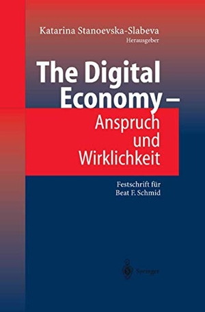 Stanoevska, Katarina (Hrsg.). The Digital Economy - Anspruch und Wirklichkeit - Festschrift für Beat F. Schmid. Springer Berlin Heidelberg, 2012.