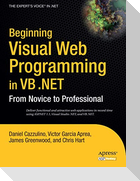 Beginning Visual Web Programming in VB .Net