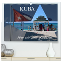 Kuba - Hier sind wir glücklich (hochwertiger Premium Wandkalender 2024 DIN A2 quer), Kunstdruck in Hochglanz