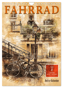 Fahrrad - Retro-Kalender (Wandkalender 2025 DIN A4 hoch), CALVENDO Monatskalender