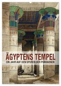 Ägyptens Tempel (Wandkalender 2024 DIN A2 hoch), CALVENDO Monatskalender