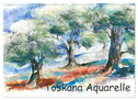 Toskana Aquarelle (Wandkalender 2024 DIN A3 quer), CALVENDO Monatskalender