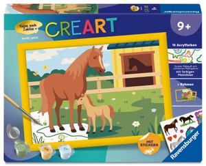 CreArt, Malen nach Zahlen Kinder - Pferdemama und Fohlen. Ravensburger Spieleverlag, 2026.