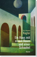 Ein Haus mit einem Baum und einer Schaukel