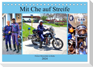 Mit Che auf Streife - Polizei-Motorräder in Kuba (Tischkalender 2024 DIN A5 quer), CALVENDO Monatskalender