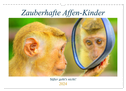 Zauberhafte Affenkinder. Süßer geht´s nicht! (Wandkalender 2024 DIN A3 quer), CALVENDO Monatskalender
