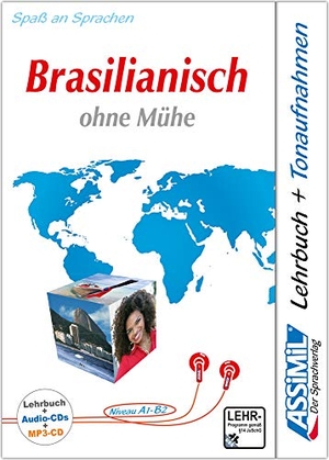 Assimil Brasilianisch ohne Mühe - Lehrbuch (Niveau A1 - B2) und 4 Audio-CDs + 1 mp3-CD* mit 210 Min. Tonaufnahmen. Assimil-Verlag GmbH, 2011.