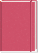 Anaconda Notizbuch/Notebook/Blank Book, punktiert, textiles Gummiband, pink, Hardcover (A5), 120g/m² Papier
