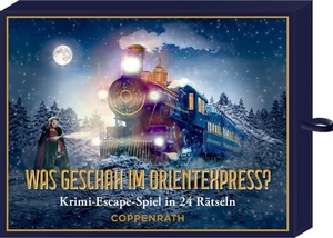 Niessen, Susan. Schachtelspiel - Was geschah im Orientexpress? - Krimi-Escape-Spiel in 24 Rätseln. Coppenrath, 2024.