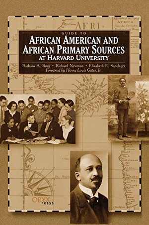 Oryx Publishing / Burg, Barbara A. et al. Guide to African American and African Primary Sources at Harvard University. Bloomsbury 3PL, 2000.