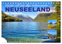 Erlebe mit mir das Naturwunder Neuseeland die Südinsel (Tischkalender 2024 DIN A5 quer), CALVENDO Monatskalender