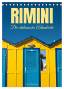 Rimini Die italienische Adriaküste (Tischkalender 2025 DIN A5 hoch), CALVENDO Monatskalender