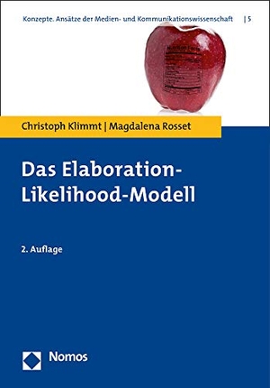 Klimmt, Christoph / Magdalena Rosset. Das Elaboration-Likelihood-Modell. Nomos Verlags GmbH, 2020.