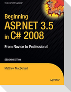 Beginning ASP.Net 3.5 in C# 2008