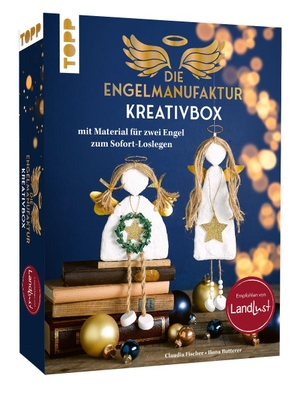 Butterer, Ilona / Claudia Fischer. Die Engelmanufaktur - Kreativbox - Anleitung und Material für 2 Engel, u.a. Gipsbinde, Kupferdraht, Prägefolie, Holzständer, Goldband und Vorlagenbogen. frechverlag GmbH, 2026.