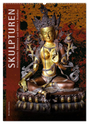 SKULPTUREN Hinduistische Göttinnen und Götter ¿ Buddhas (Wandkalender 2024 DIN A2 hoch), CALVENDO Monatskalender