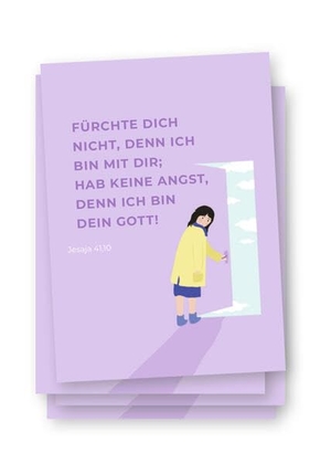 Postkarte zur Jahreslosung 2027 - 10 Karten im Set - "Fürchte dich nicht, denn ich bin mit dir; hab keine Angst, denn ich bin dein Gott!" Jesaja 41,10. Neukirchener Verlag, 2026.