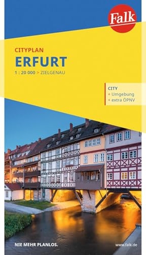 Falk Cityplan Erfurt 1:20.000. Mairdumont, 2026.