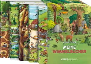 Geser, Celine. Meine Wimmelbücher - 5er-Set mit Schuber. Weber Verlag, 2022.