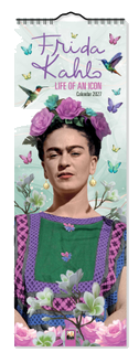 Frida Kahlo - Life of an Icon - Slimline-Kalender 2027 - Original Flame Tree Publishing-Kalender Slimeline [Kalender]