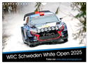 WRC Schweden White Open 2025 (Wandkalender 2025 DIN A4 quer), CALVENDO Monatskalender