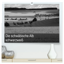 Schwäbische Alb schwarzweiß (hochwertiger Premium Wandkalender 2024 DIN A2 quer), Kunstdruck in Hochglanz