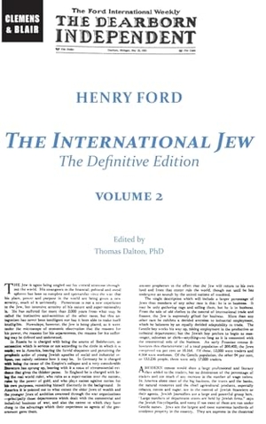 Ford, Henry. The International Jew - The Definitive Edition (Volume Two). Clemens & Blair, LLC, 2024.