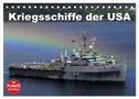 Kriegsschiffe der USA (Tischkalender 2024 DIN A5 quer), CALVENDO Monatskalender