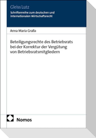 Beteiligungsrechte des Betriebsrats bei der Korrektur der Vergütung von Betriebsratsmitgliedern