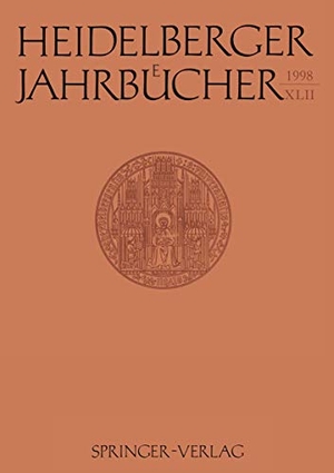 Heidelberger Jahrbücher. Springer Berlin Heidelberg, 1998.