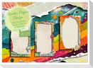 Buntes Papier Design (Wandkalender 2025 DIN A2 quer), CALVENDO Monatskalender