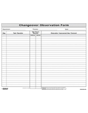 Quick Changeover: Observation Form