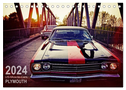 US-Muscle-Cars - Plymouth (Tischkalender 2024 DIN A5 quer), CALVENDO Monatskalender