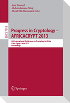 Progress in Cryptology -- AFRICACRYPT 2013