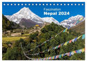 Faszination Nepal (Tischkalender 2024 DIN A5 quer), CALVENDO Monatskalender