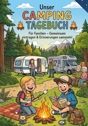 Camp, Manu. Unser Camping Tagebuch: Interaktives Reisetagebuch - für Familien - Reisetagebuch für Kinder zum Mitmachen - Interaktives Camping-Tagebuch mit Ausmalseiten, Stimmungs-Emojis & Wetter-Icons - Das Familien-Erinnerungsalbum für Ferien & Reisen. via tolino media, 2026.