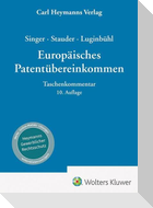 Singer / Stauder / Luginbühl, Europäisches Patentübereinkommen - Kommentar