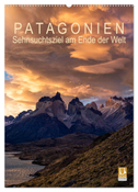 Patagonien: Sehnsuchtsziel am Ende der Welt (Wandkalender 2024 DIN A2 hoch), CALVENDO Monatskalender