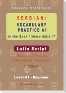 Serbian Vocabulary Practice A1 to the Book 'Idemo dalje 1' - Latin Script