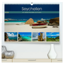Seychellen - Ein letztes Paradies auf Erden (hochwertiger Premium Wandkalender 2024 DIN A2 quer), Kunstdruck in Hochglanz