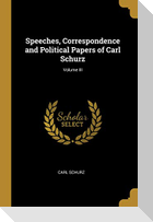 Speeches, Correspondence and Political Papers of Carl Schurz; Volume III