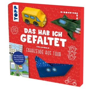 Pypke, Susanne. Das hab ich gefaltet Mini-Papierset - Fahrzeuge auf Tour - Papierset zum Falten und Spielen. Mit 30 Faltblättern, über 70 Stickern und Spielposter. frechverlag GmbH, 2021.