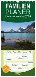 Familienplaner 2024 - Kanadas Westen 2024 mit 5 Spalten (Wandkalender, 21 x 45 cm) CALVENDO