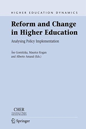 Gornitzka, Åse / Alberto Amaral et al (Hrsg.). Reform and Change in Higher Education - Analysing Policy Implementation. Springer Netherlands, 2007.