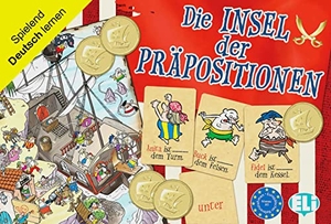 Die Insel der Präpositionen - Deutsch spielend lernen. faltbarer Spielplan, 66 Spielkarten, 60 Goldstücke, Anleitung. Klett Sprachen GmbH, 2012.